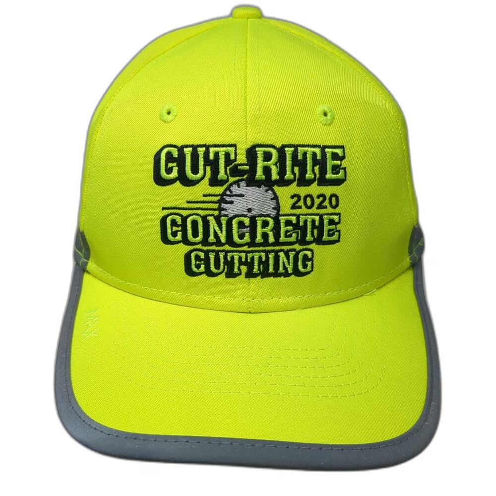 MAX Baseball Cap Green One Size Reflective High Vis Concrete Cutting Hat